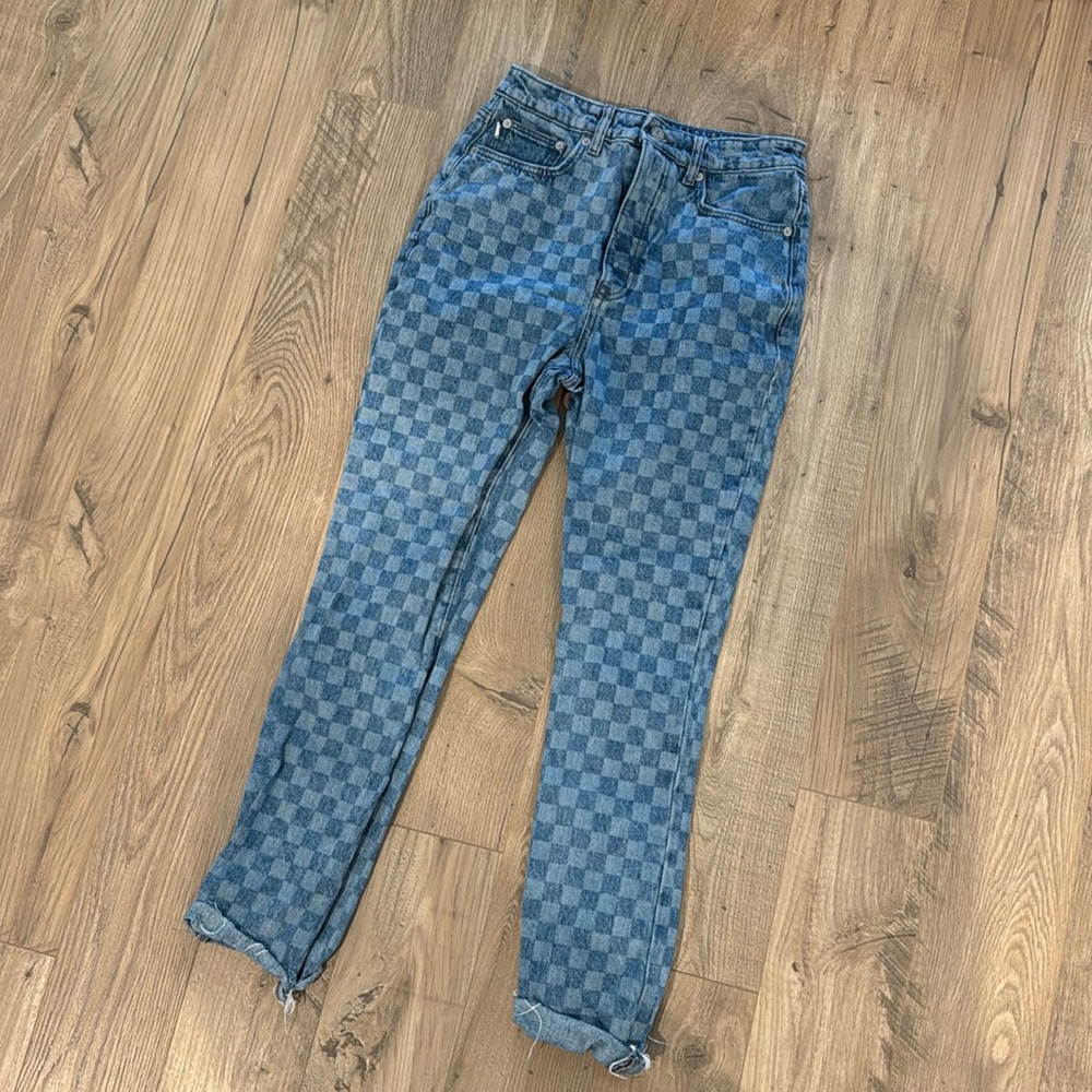 Lovers and friends checkered jeans